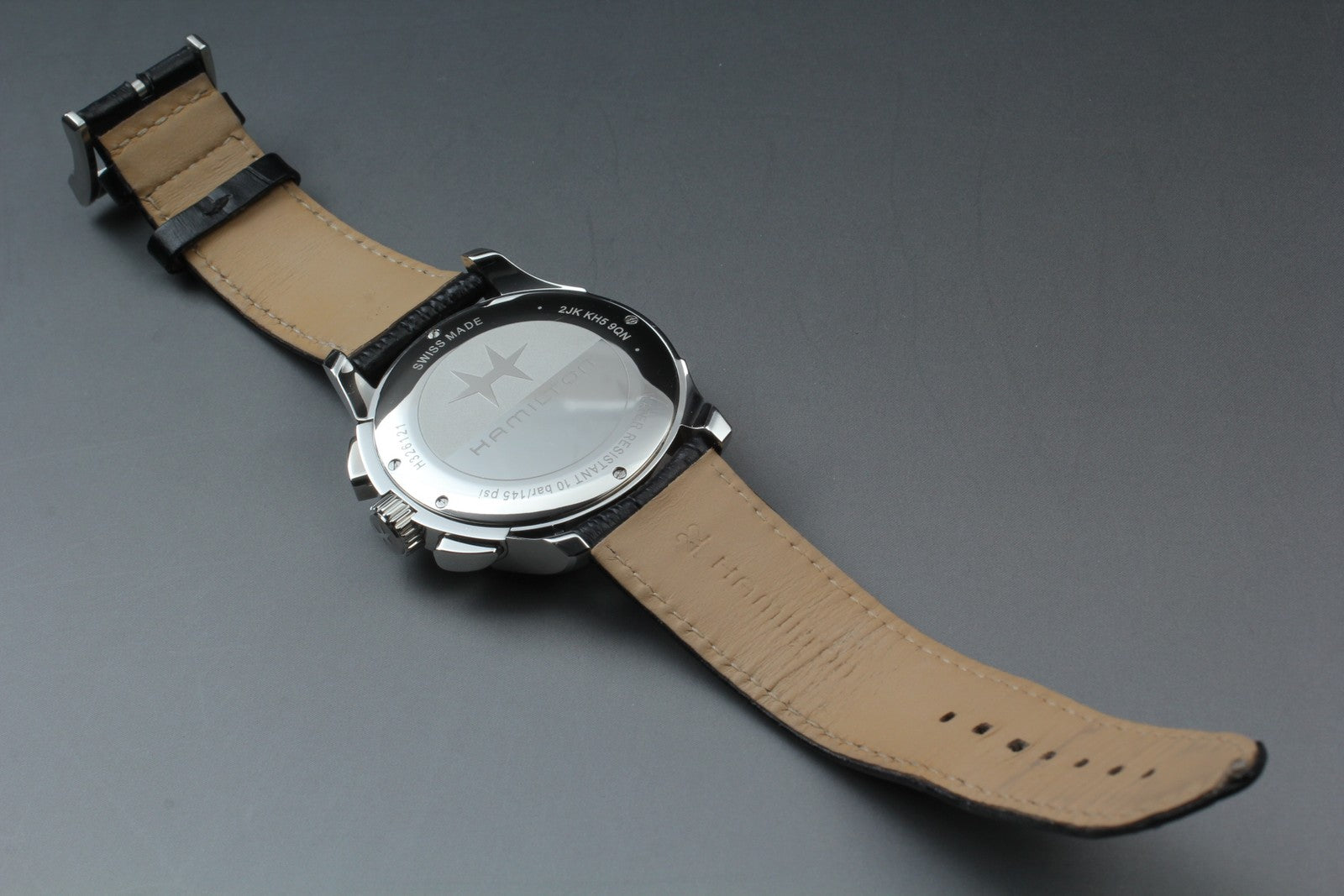 New Batt Hamilton Jazzmaster H326121 Quartz Blue Men's Watch 41mm JAPAN Exc+5