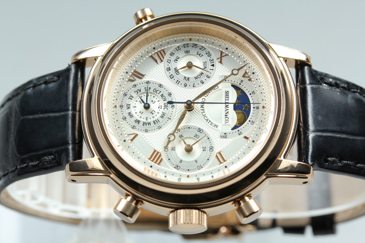 SHELLMAN Grand Complication Premium 6771-T011179TA Men's Qz Watch JAPAN [Box]