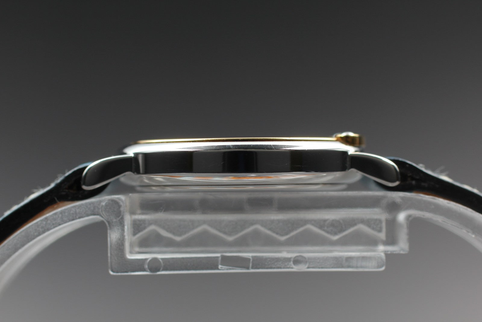 Vintage [Exc+5 Box] HERMES Meteor Gold Blue "C " 24mm Woman's Watch Quartz