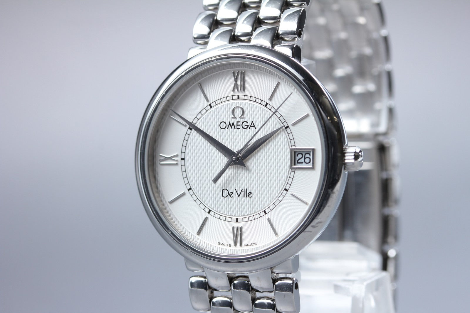[Exc+5] Omega De Ville Prestige 396.2532 Cal.1532 Silver 33mm Quartz Men's Watch