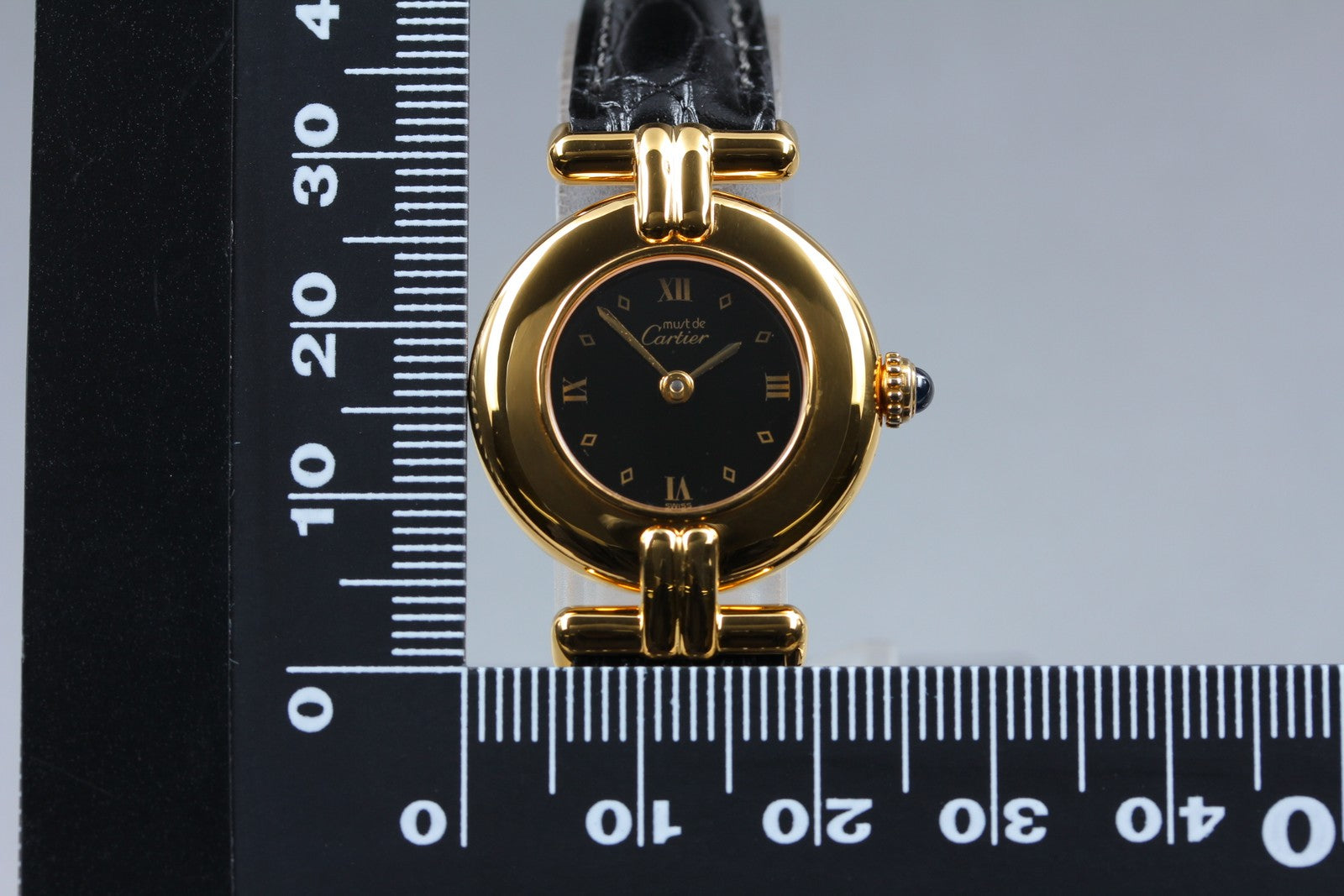 Vintage [Near MINT-] Cartier Must Colisee Vermeil 590002 Women's Quartz Watch