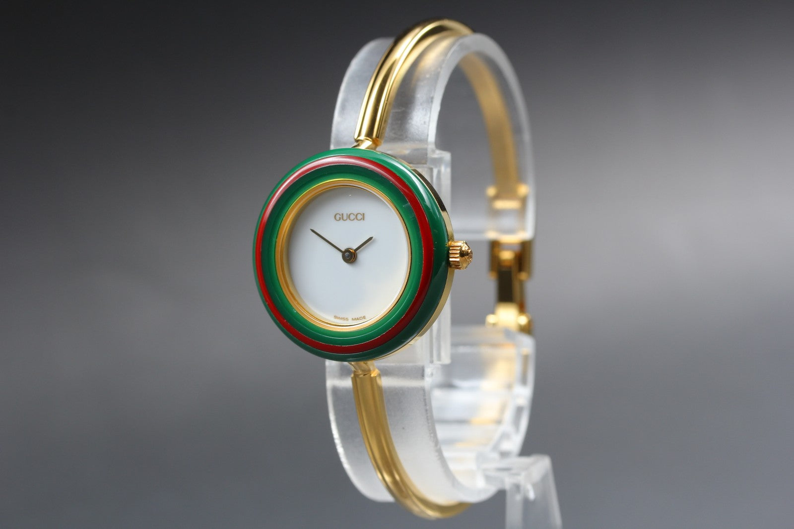 New Batt Vintage GUCCI change bezel 11/12.2 Quartz Women's Watch 25mm JAPAN Box