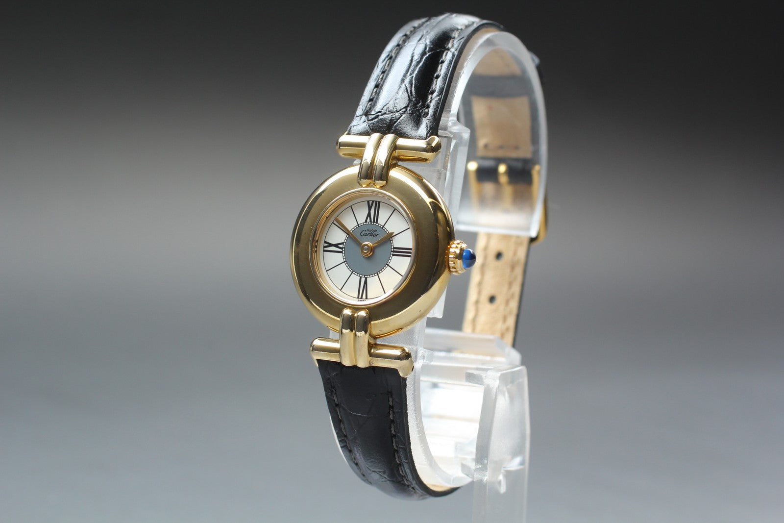 Vintage [Near MINT- Box] Cartier Must Colisee Vermeil 590002 Women's Qz Watch