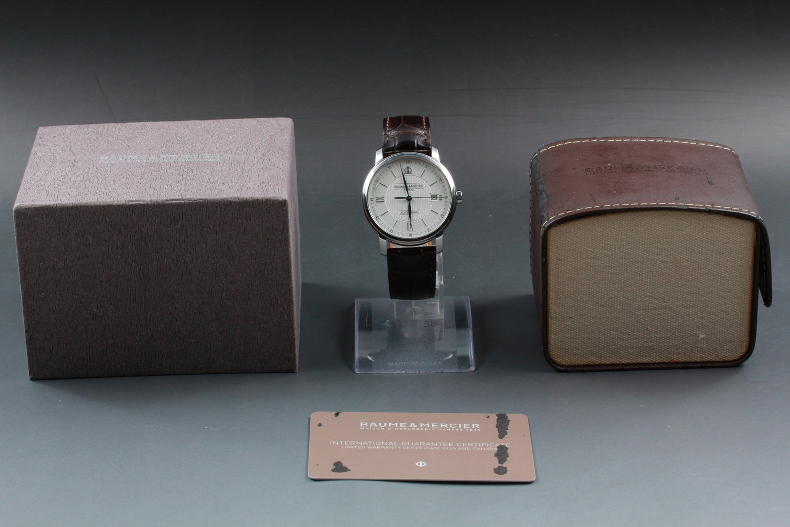 Baume & Mercier Classima 65615 White Automatic Date Men’s Watch 39mm Exc+5*Box