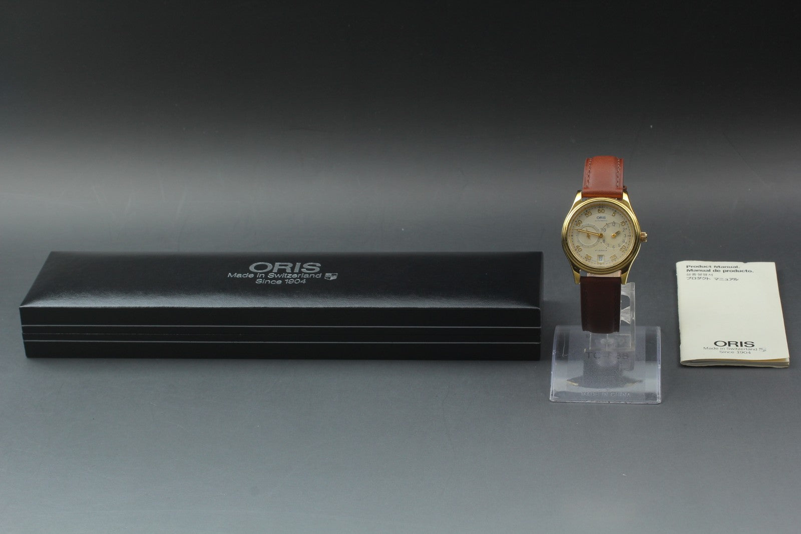 [Exc+4 Box] ORIS Classic Regulator 7473 Gold 35mm Automatic Men's Watch JAPAN