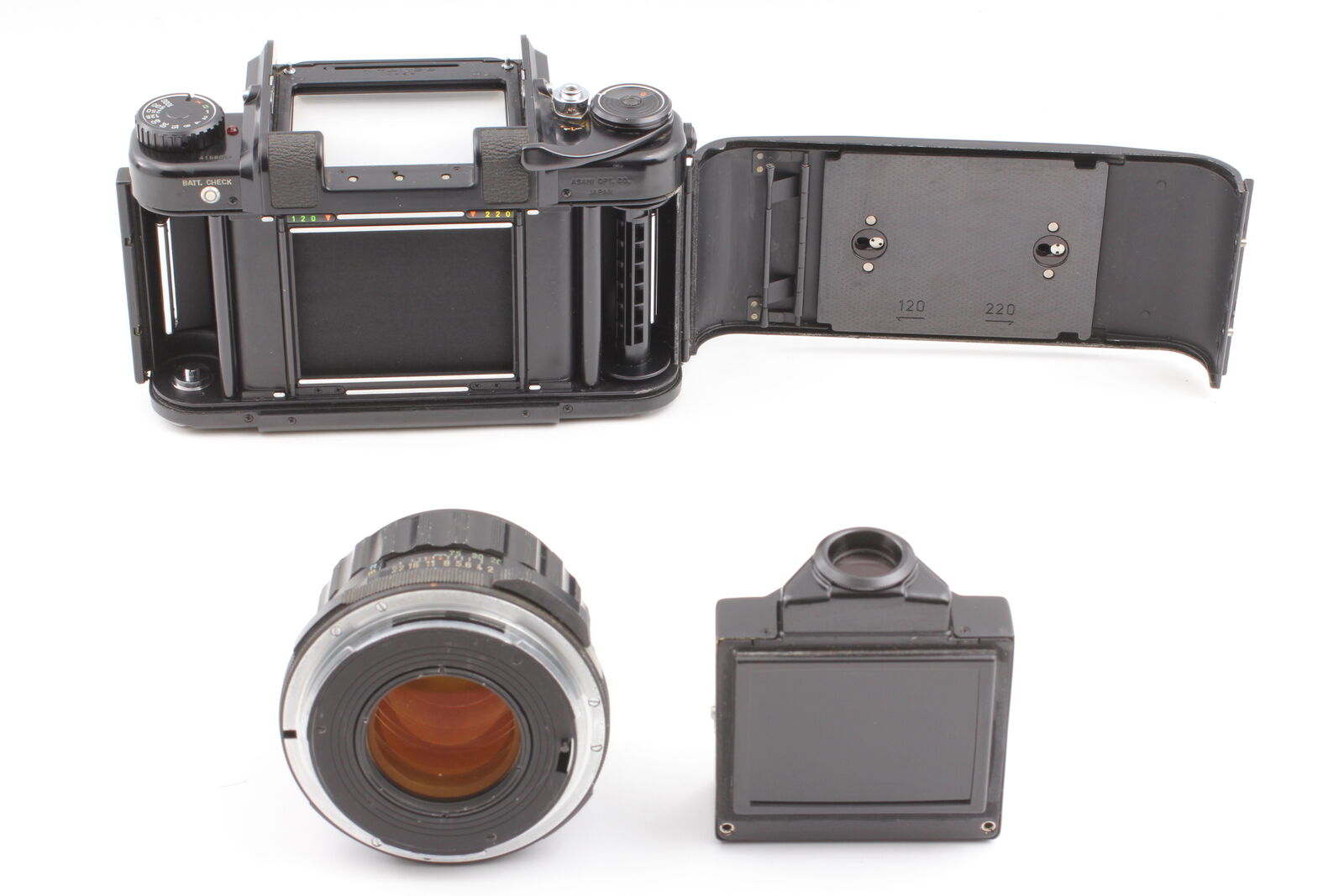 [ Exc+5 w/Strap ] Pentax 6x7 M-Up Film Camera + T 105mm f2.4 Lens 67 From JAPAN