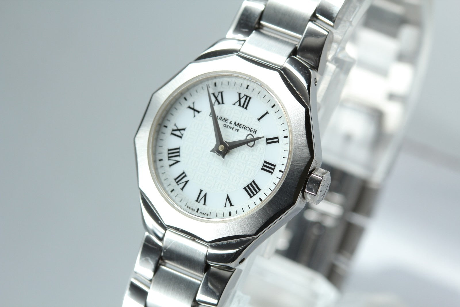 BAUME＆MERCIER Riviera 65505 Quartz White Dial Women's Watch 22mm JAPAN Box