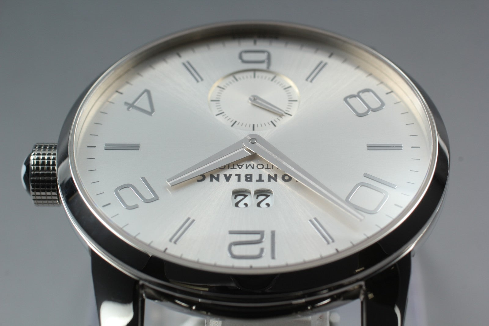 [Near MINT- Box] Montblanc TimeWalker 7050 Silver 42mm Men's Automatic Watch