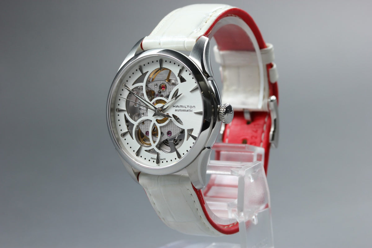 HAMILTON Jazzmaster Viewmatic Skeleton H324050 Automatic Women's Watch [Box]