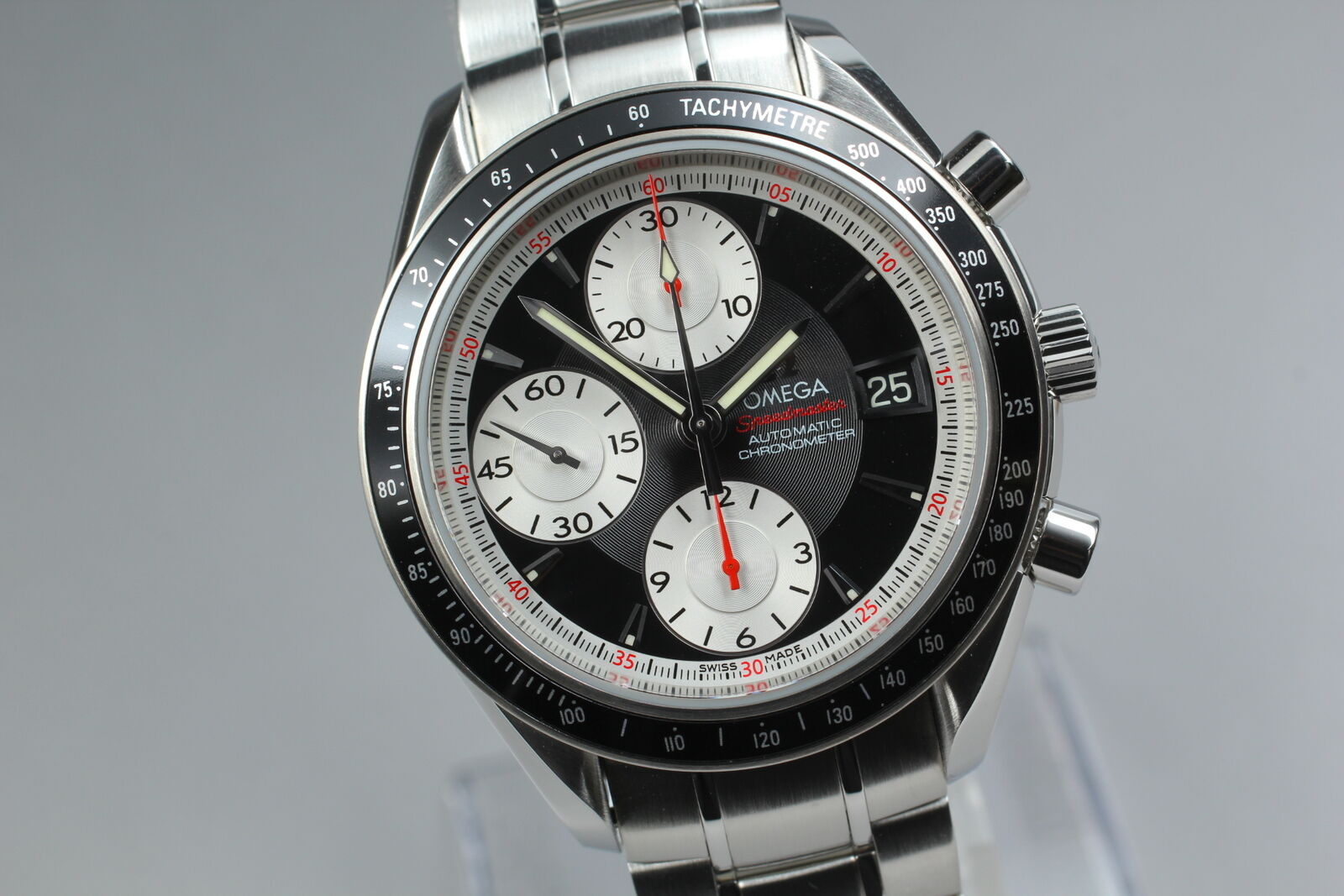 [N MINT w/ Box] OMEGA Speedmaster 3210.51 Chronograph Black AT Men's Watch JAPAN