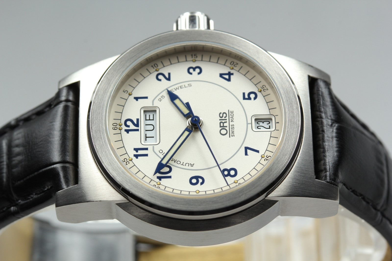 [Exc+5] ORIS Big Crown 7501 Silver Black Day/Date 35mm Automatic Men's Watch