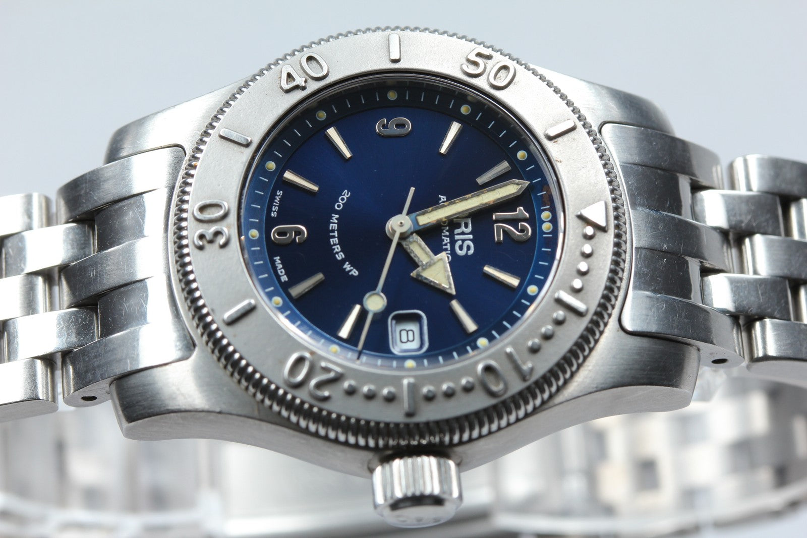 ORIS Big Crown Diver 7508 Automatic Blue Dial Unisex Date Watch 32mm JAPAN Box