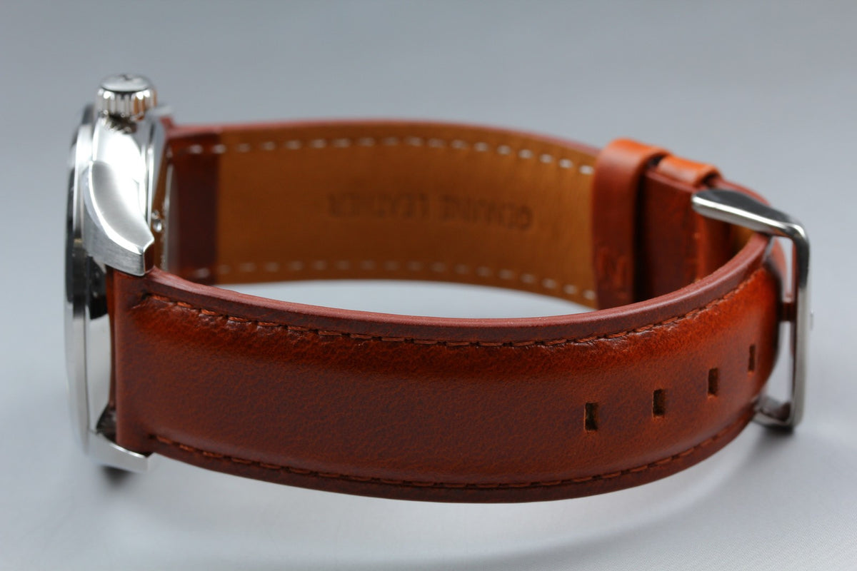 HAMILTON Jazzmaster Open Heart H326750 Blue Brown 39mm AT Men's Watch [Box]