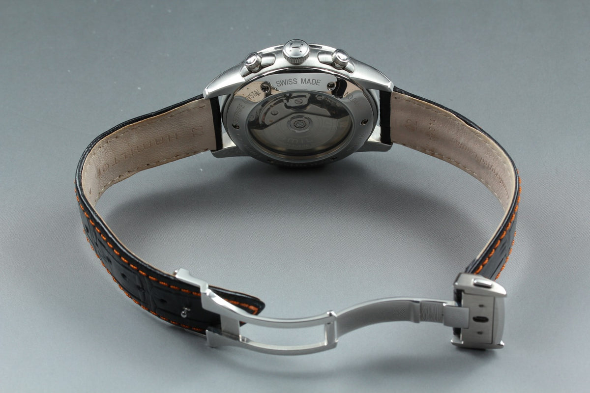 Hamilton Railroad Chronograph H406560 Automatic Black Men's Watch 43mm JAPAN box