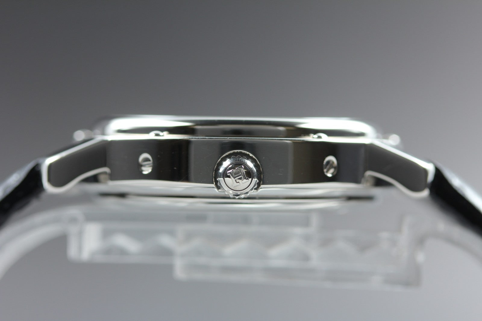 HERMES Clipper CL5.710 GMT Automatic White Dial Date Men's Watch 36mm JAPAN