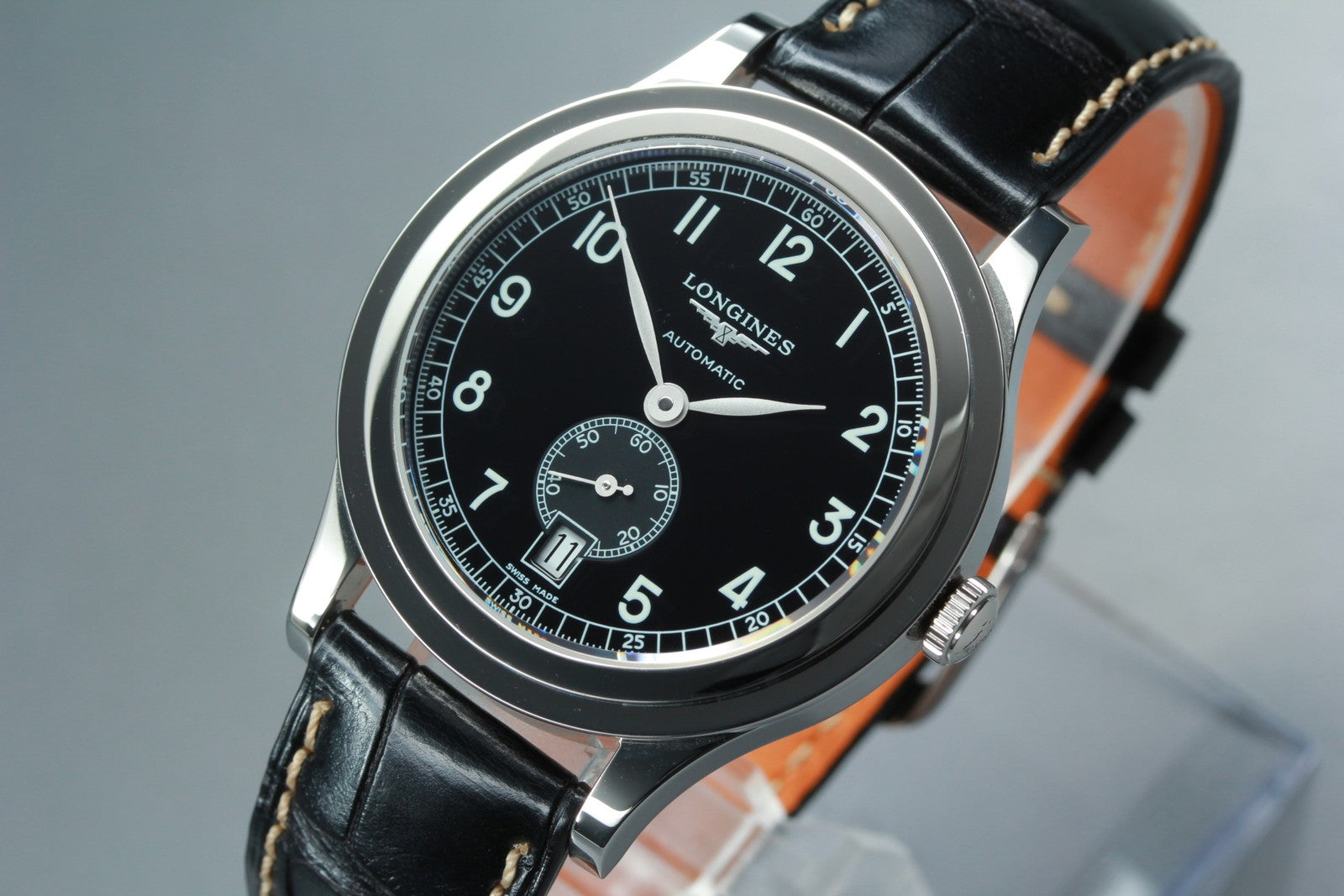 LONGINES Heritage 1940 L2.767.4 Automatic Black Men's Date Watch 39mm JP N MINT
