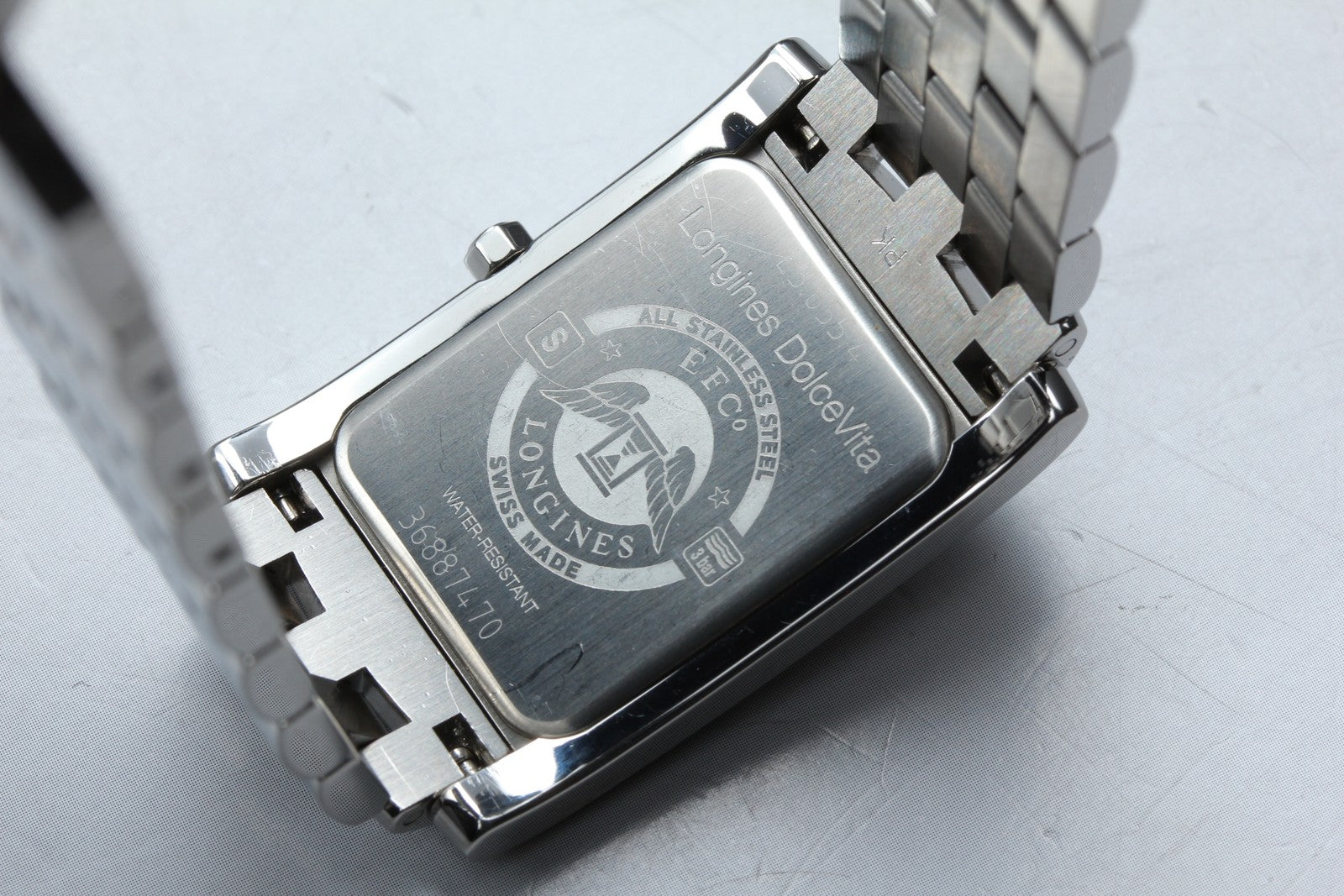 New Batt LONGINES DolceVita L5.655.4 Black Dial Unisex Quartz Watch 26mm JAPAN