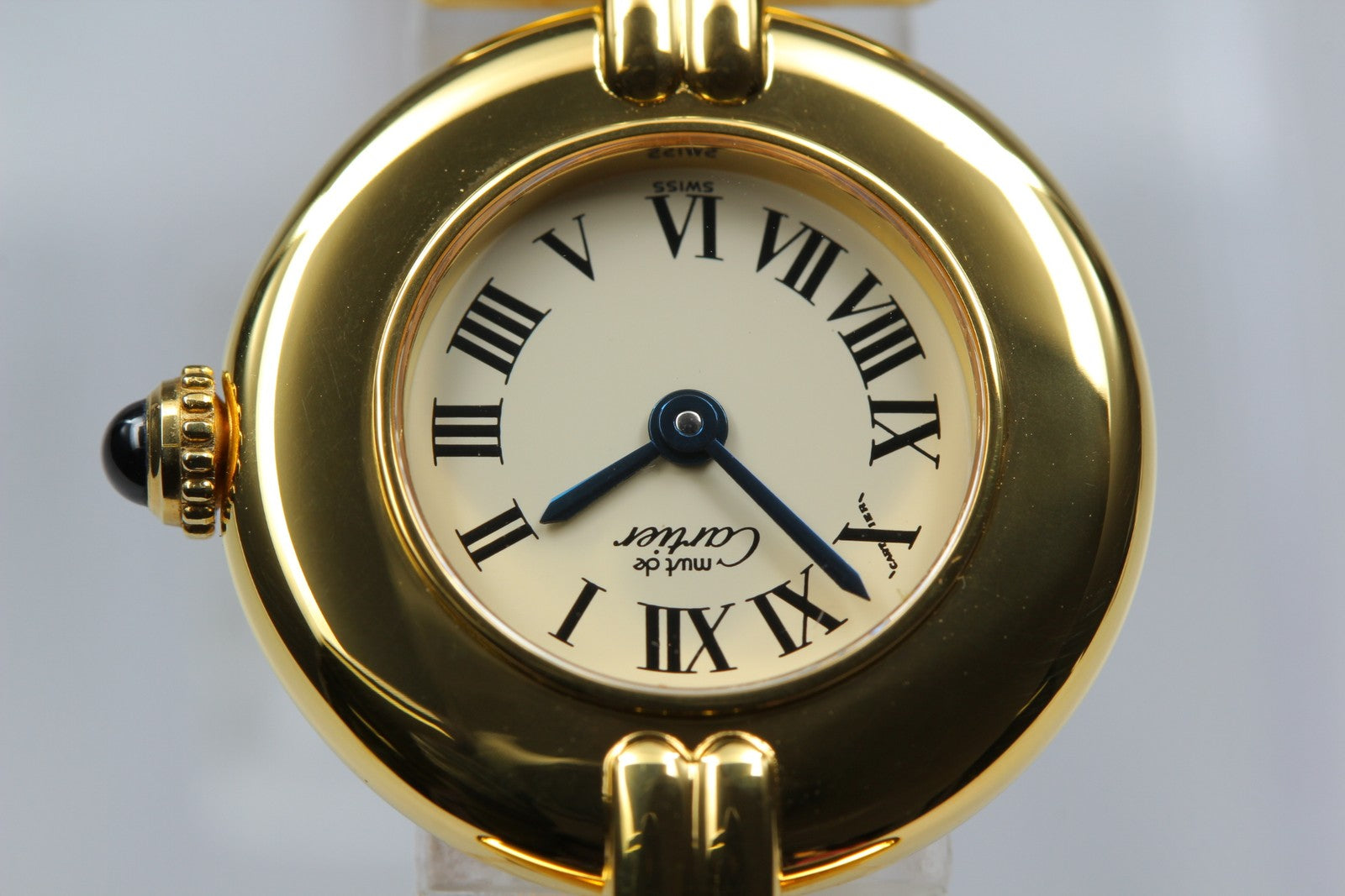 Cartier Must Colisee Vermeil 590002 Green Gold Women's Qz Watch Vintage [Pouch]