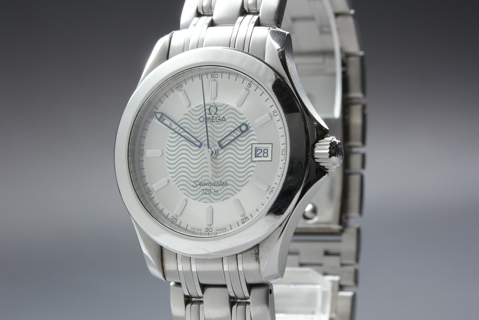 OMEGA Seamaster 120m 2511.31 / 196.1501 Cal.1538 Silver Quartz Mens Watch [Box]