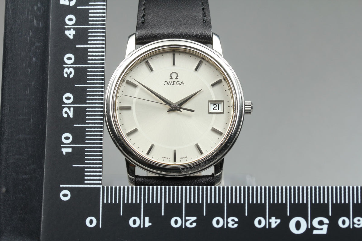 Omega De Ville Prestige 4510.31 196.1150 Cal.1532 34mm Silver Quartz Men's Watch