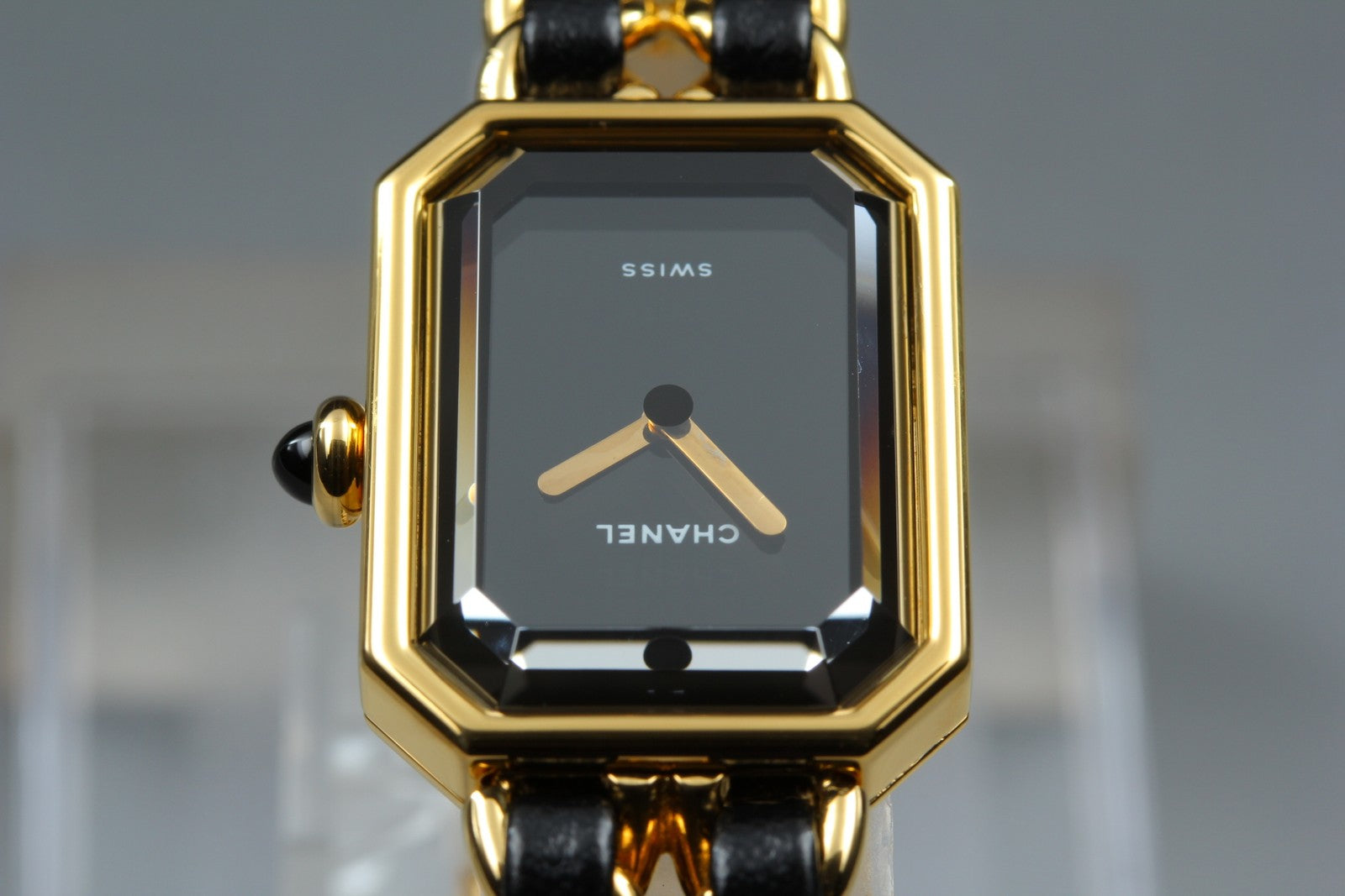 CHANEL Premiere L Size Black Dial Gold 20mm Quartz Women’s Watch [w/Box]