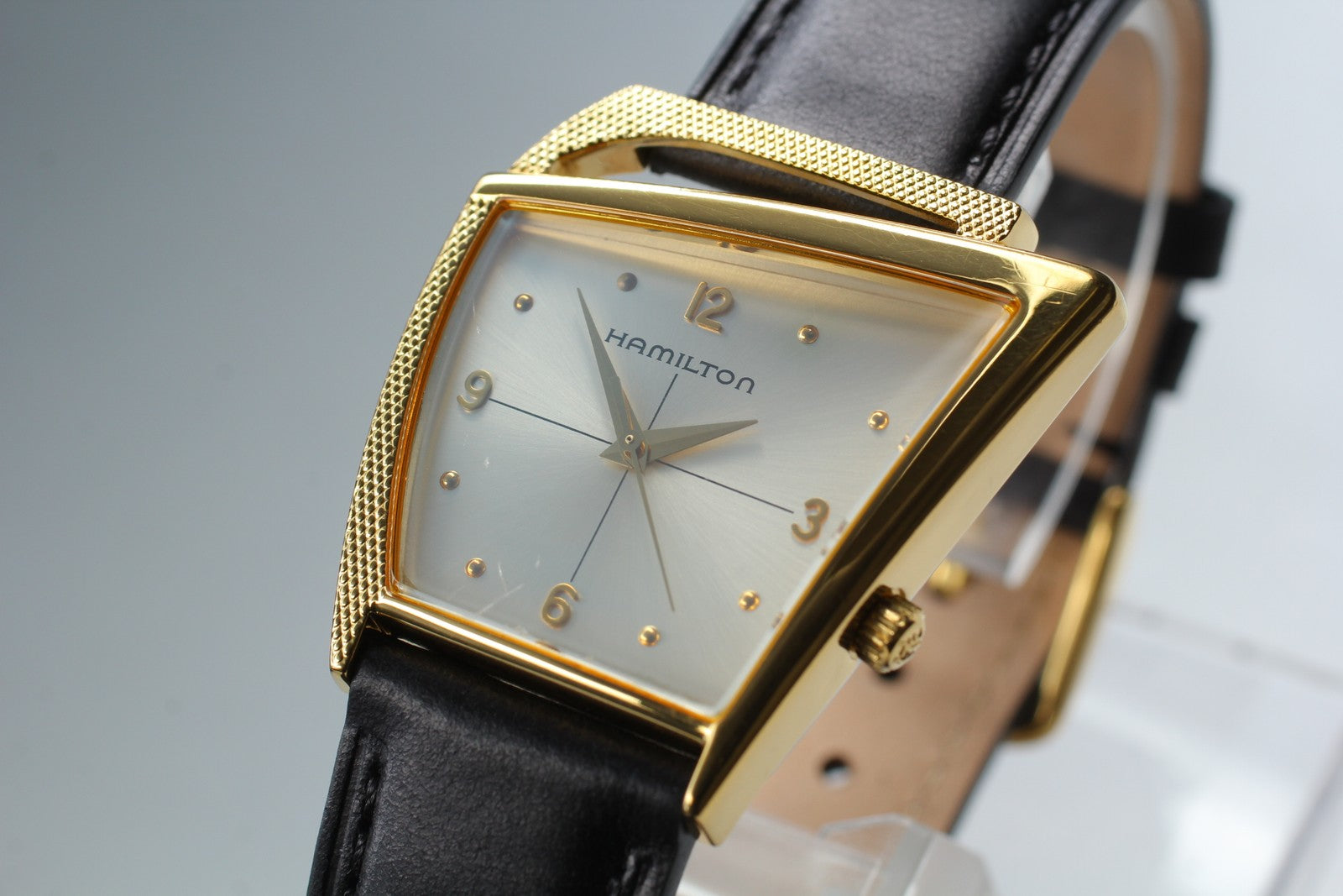 Hamilton 6230 Flight II REGISTERED EDITION Gold Quartz Men's Watch Vintage [Box]