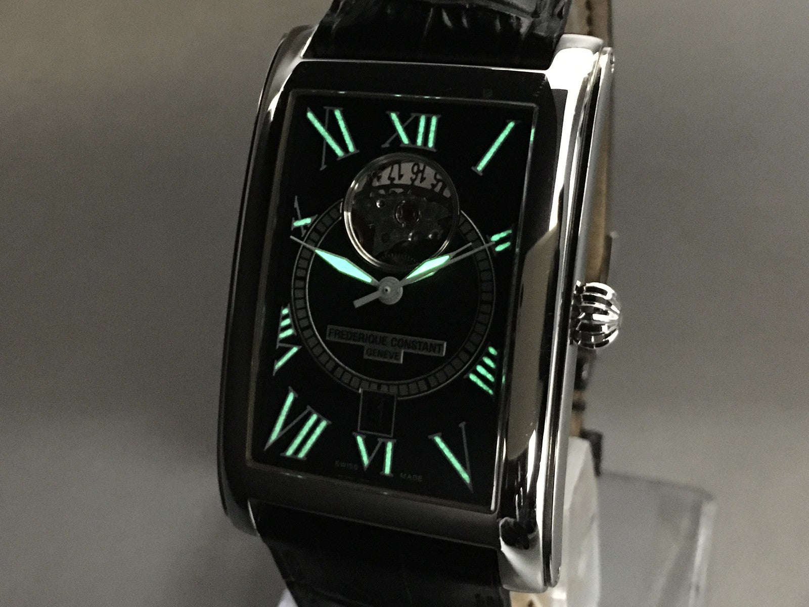 Frederique Constant Heartbeat FC-303/310/315X4C4/5/6 Black 30mm AT Men's Watch