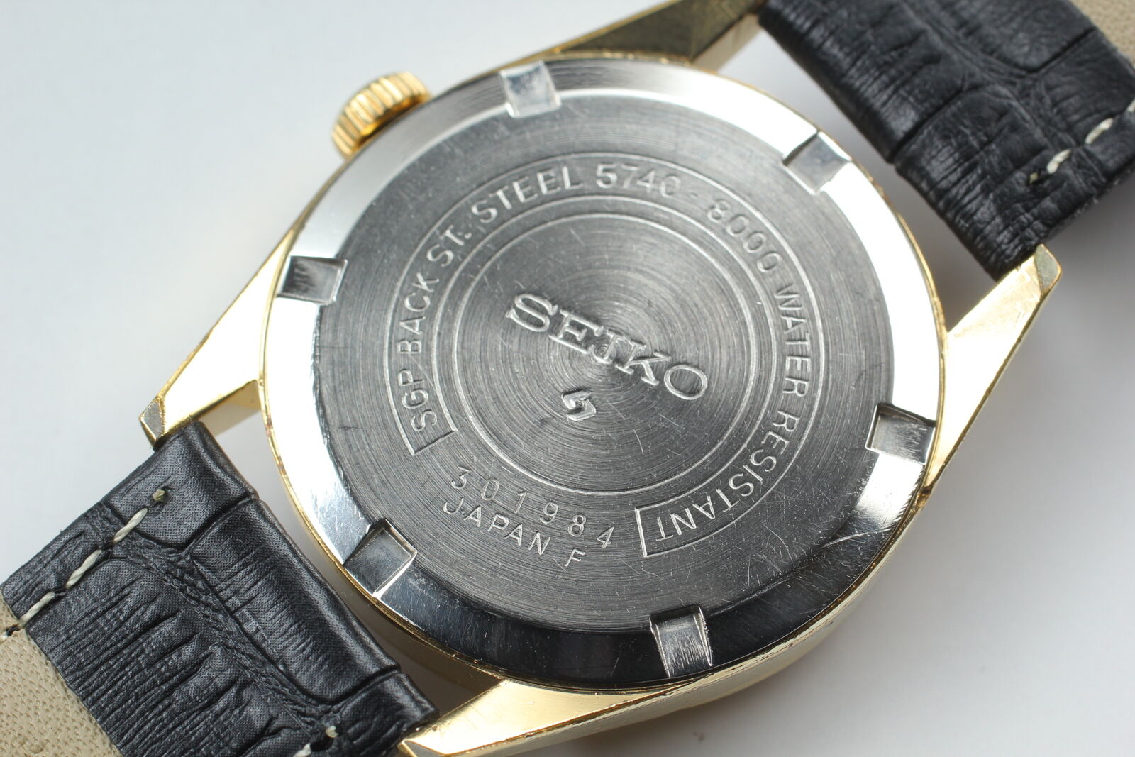 Vintage [Exc+5] SEIKO Load Marvel 36000 5740-8000 Gold Manual Men's Watch JAPAN