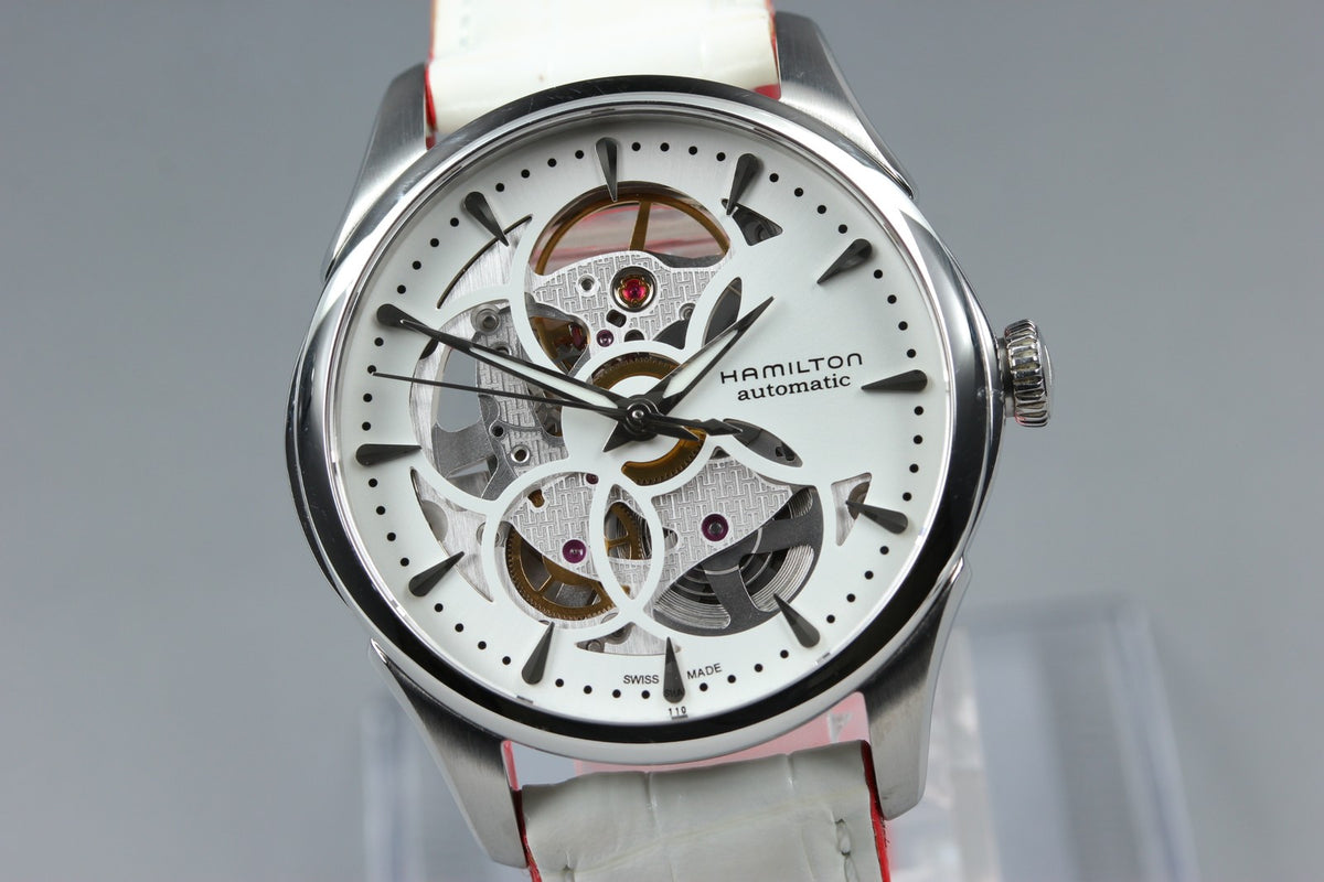 HAMILTON Jazzmaster Viewmatic Skeleton H324050 Automatic Women's Watch [Box]