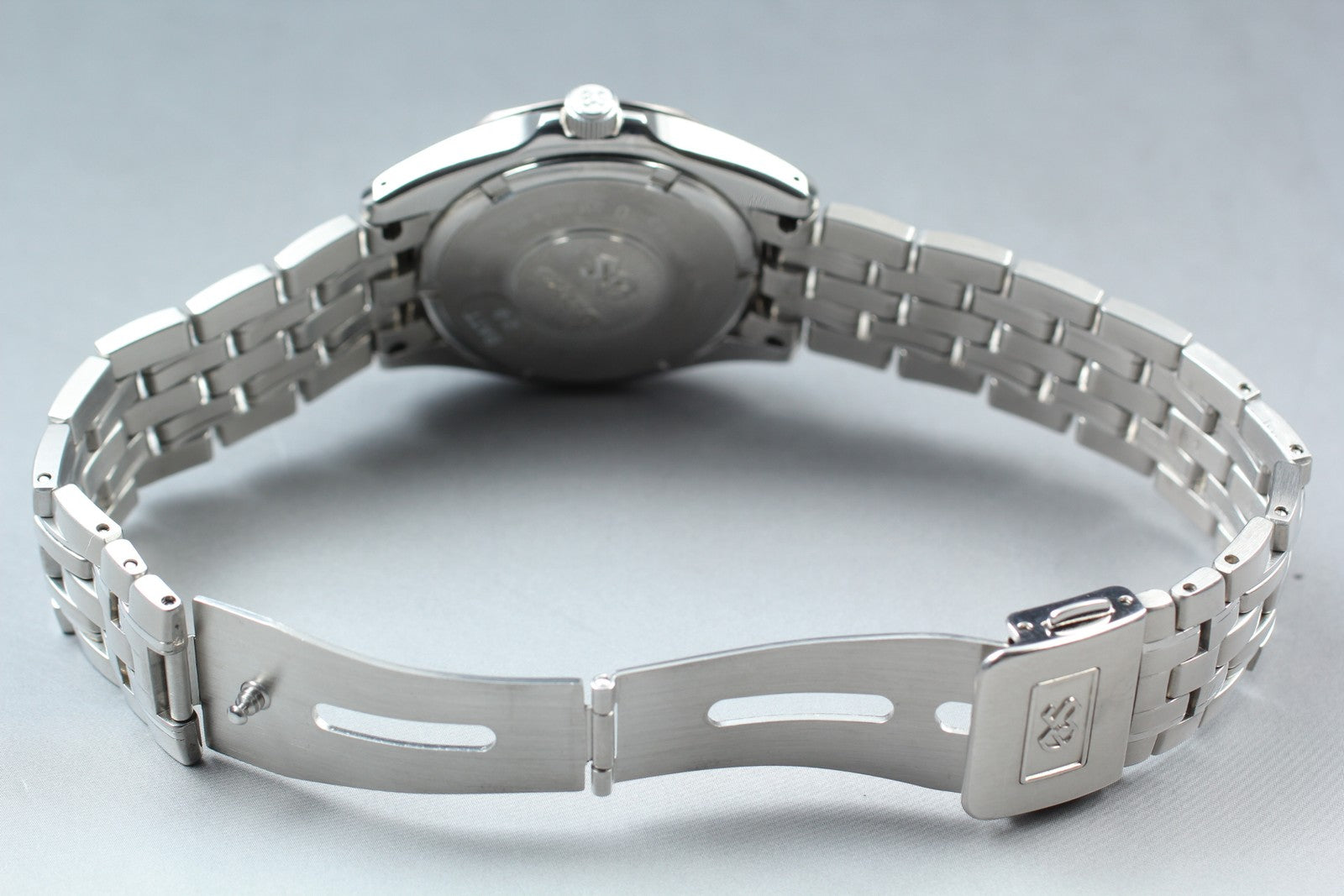 [Near MINT- Box] Grand SEIKO GS 8J56-8000 SBGF003 Blue 36mm Men's Qz Watch JAPAN