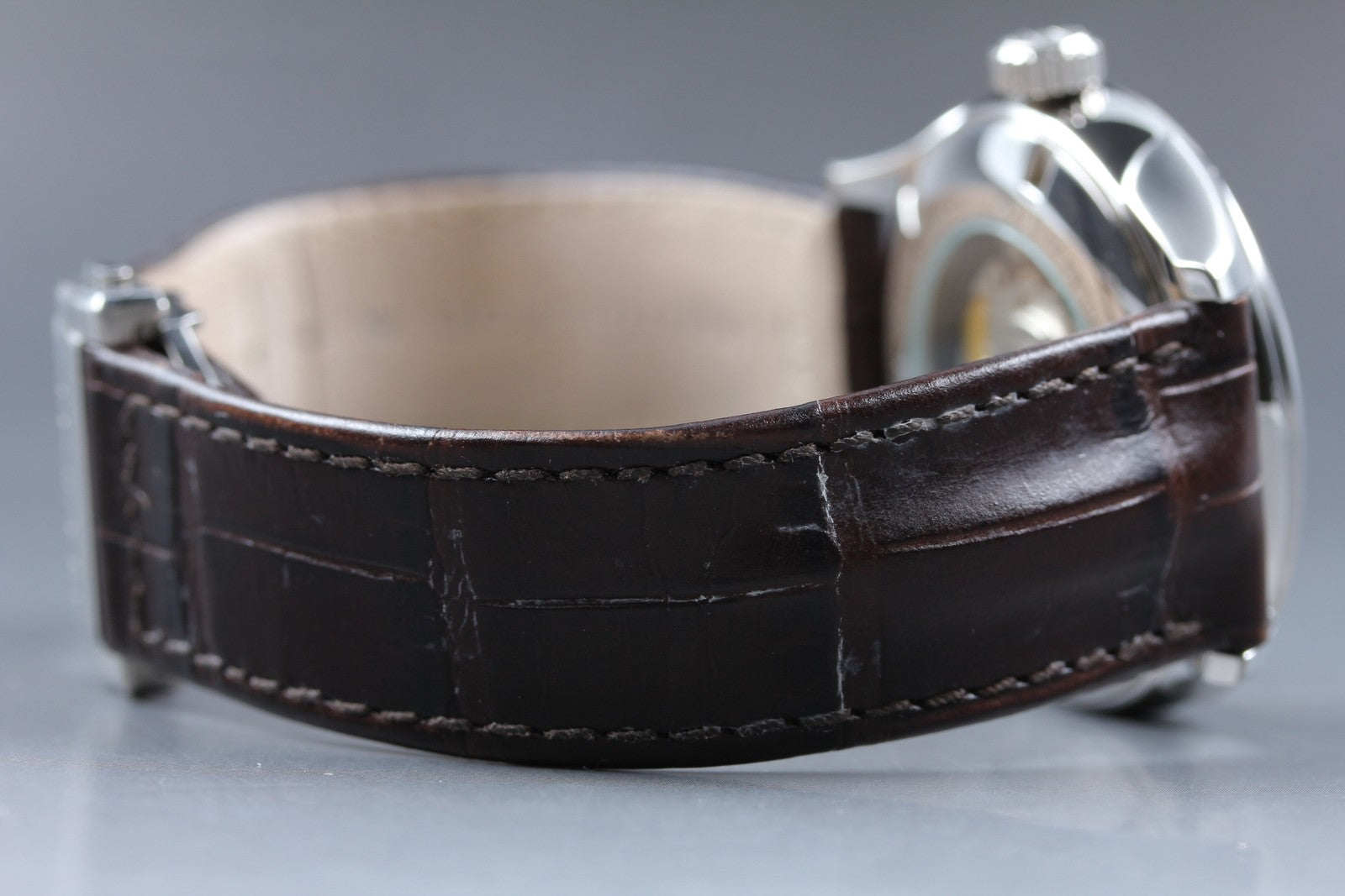 [Exc+5 Box] HAMILTON Jazzmaster H327050 Open Heart Brown Automatic Men's Watch