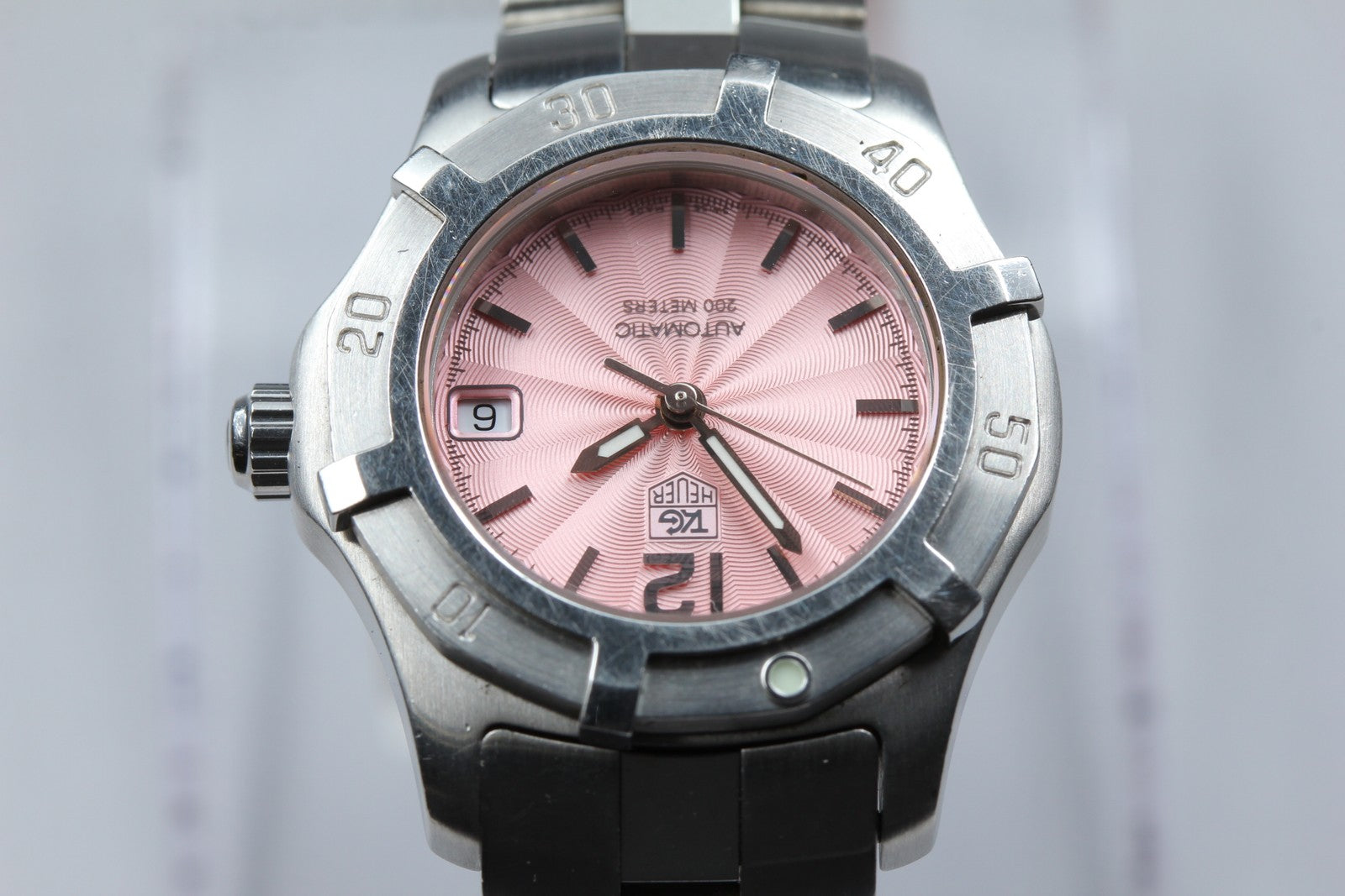 TAG HEUER Aquaracer WN2310 Automatic Pink Women's Watch 22mm JAPAN Exc+5*Box