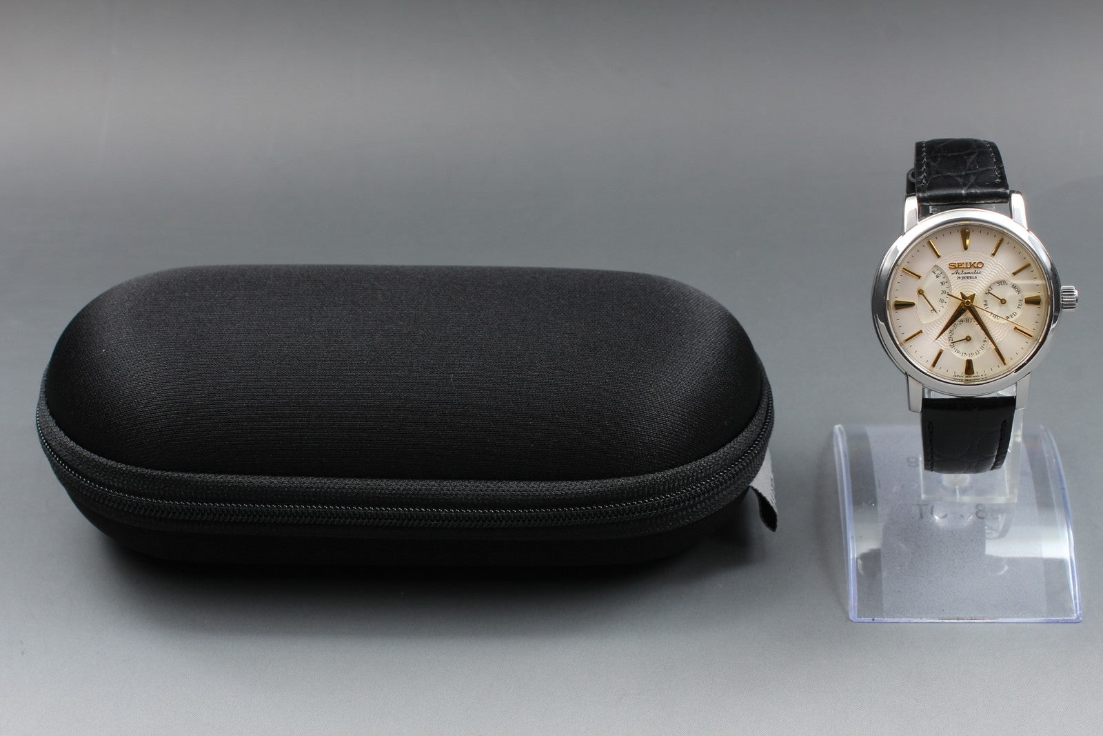 [Exc+5] SEIKO Mechanical 6R20-00B0 SARC005 Ivory Black Automatic Men's Watch JP