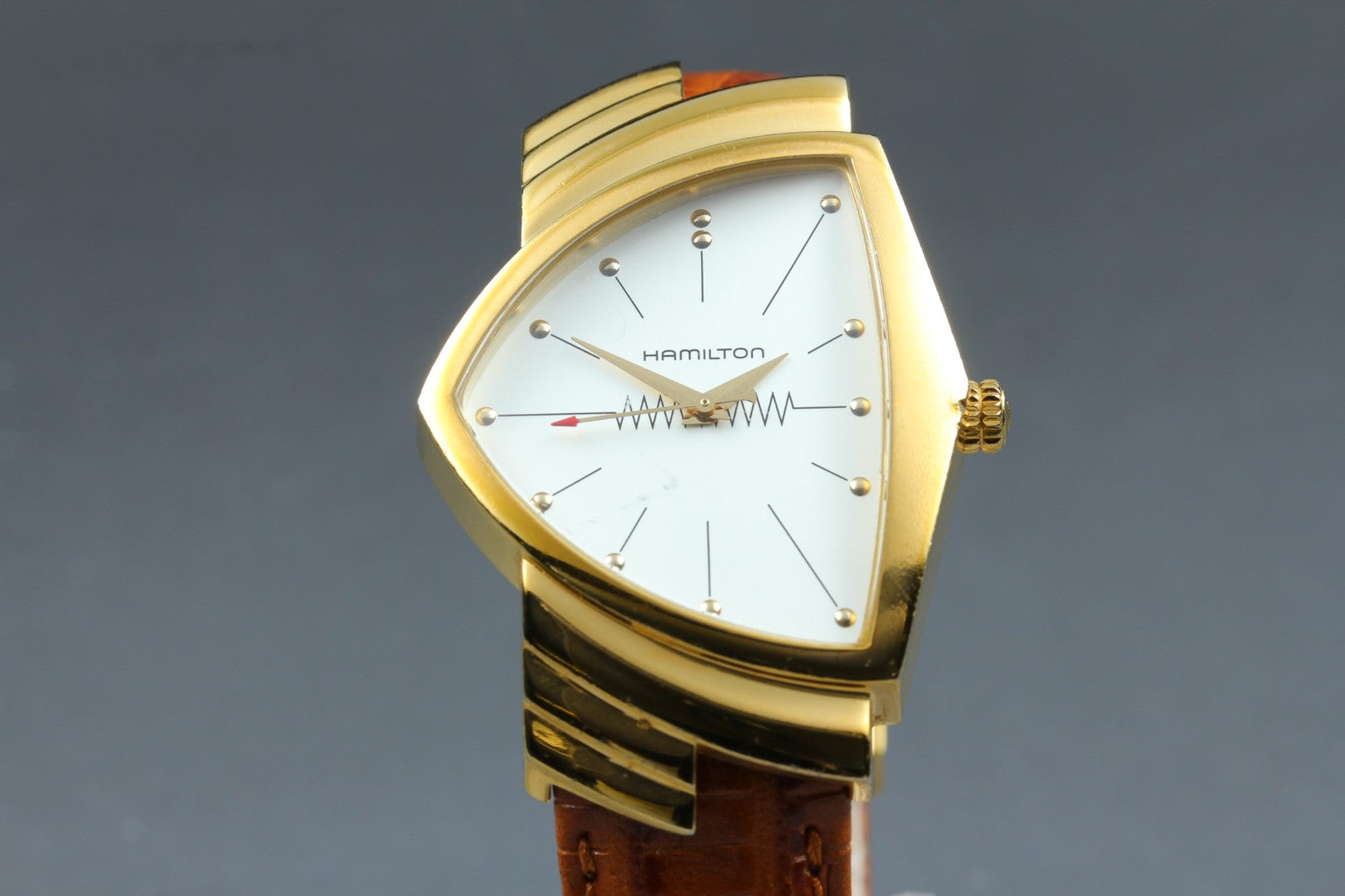 New Batt Hamilton Ventura H243010 Quartz White Dial Men's Watch 32mm Exc+4*Box