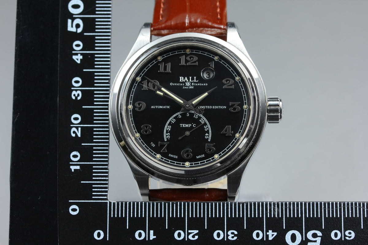 Ball Trainmaster NT1050D Automatic Black Dial Date Men's Watch 41mm From JAPAN