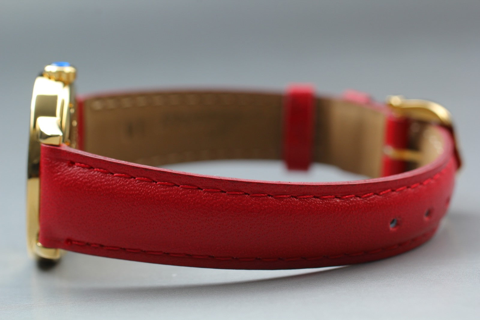 Vintage Cartier Must Ronde de Cartier 1801 Red 27mm Women's Quartz Watch [Box]