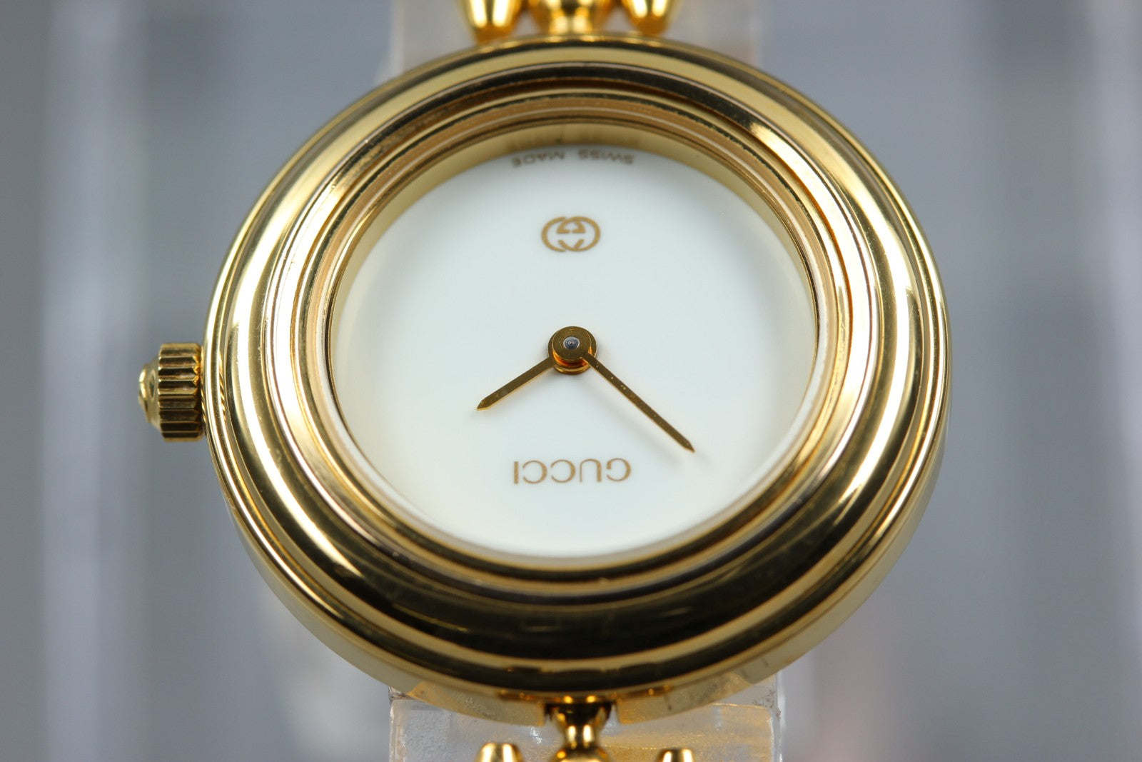 [Overhauled] Gucci Change Bezel 11/12 Gold Bezel 26mm Women's Qz Watch Vintage