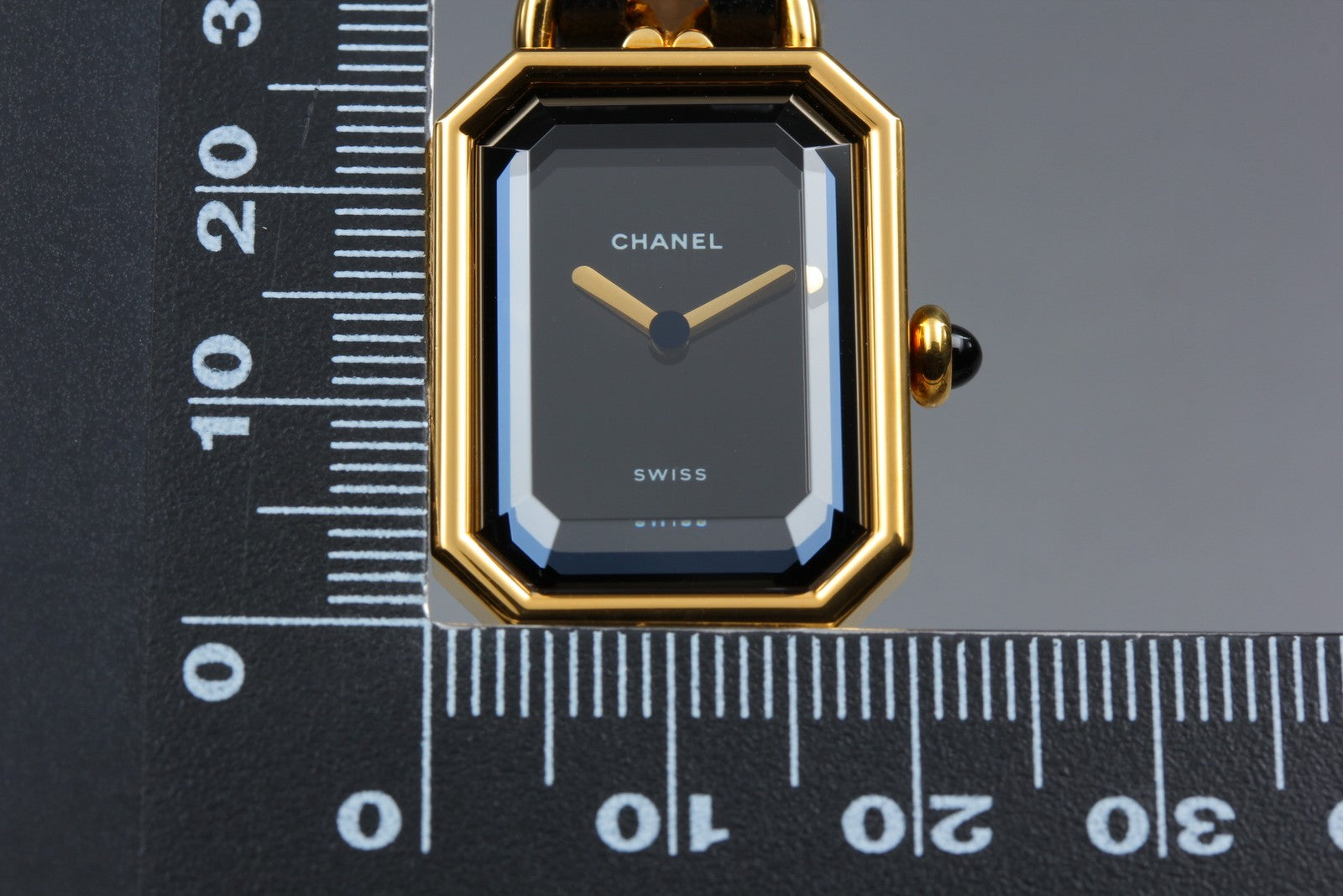CHANEL Premiere L Size Black Dial Gold 20mm Quartz Women’s Watch [w/Paper]