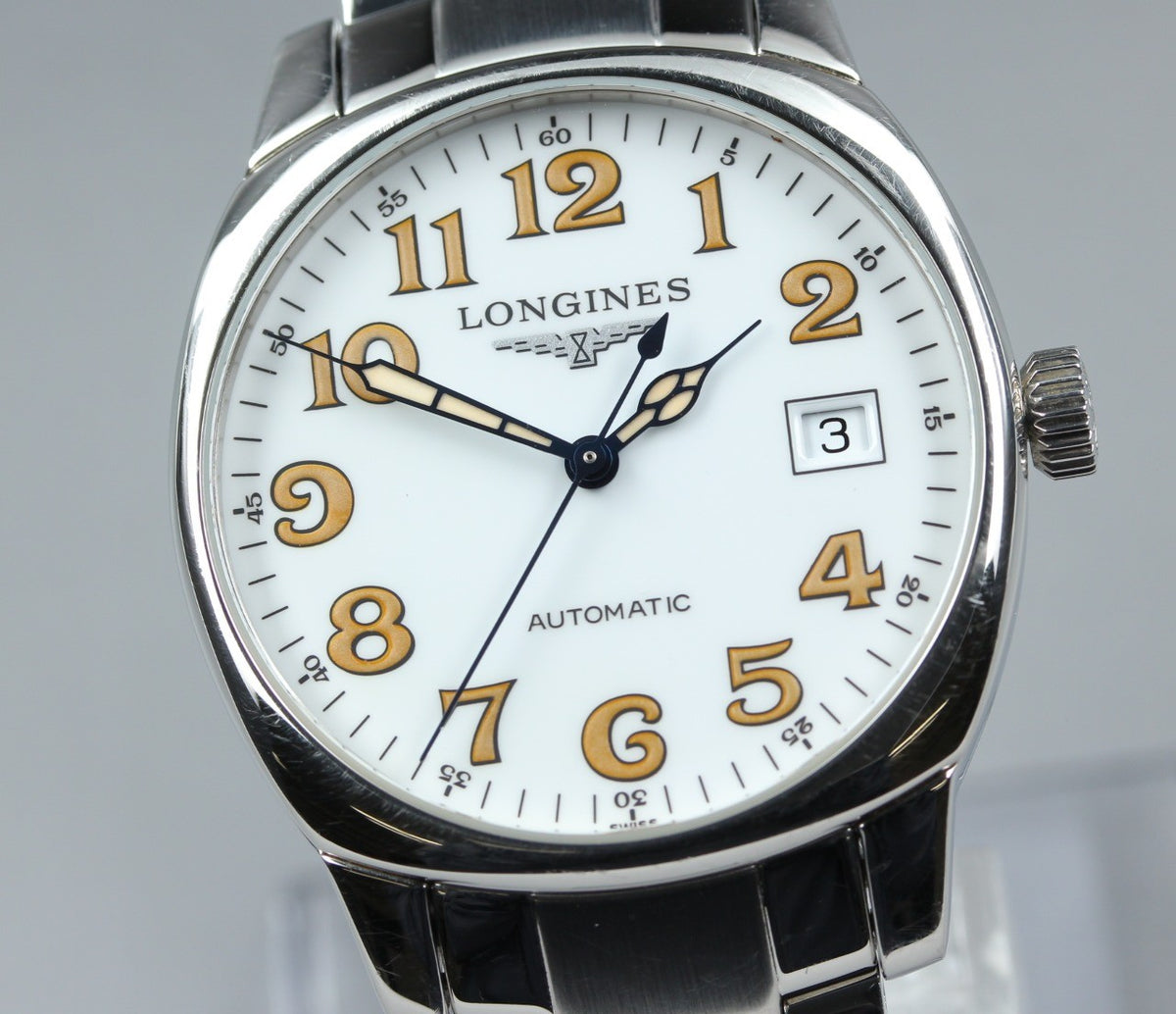 LONGINES Spirit L2.699.4 White Dial Automatic Date 36mm Men's Watch
