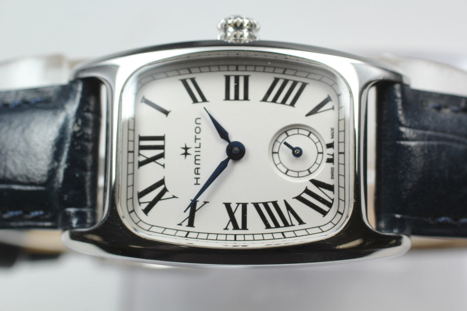 New Batt[Exc+5]Box Hamilton American Classic Bolton H133210 QZ Watch 24mm JAPAN
