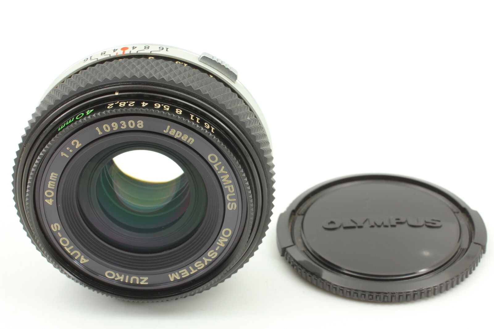 [ Near MINT ] Olympus OM-SYSTEM Zuiko Auto-S 40mm f/2 Pancake Lens From Japan