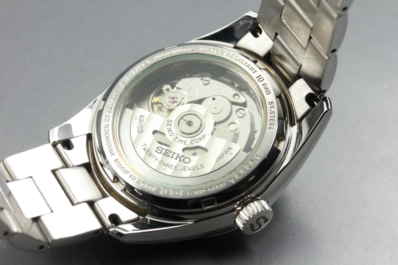 SEIKO Mechanical 6R15-00C1 Automatic White Dial Date Men's Watch 37mm From JAPAN