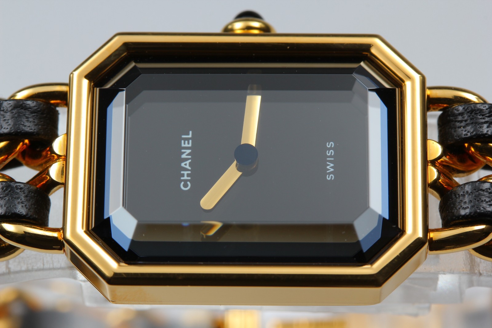 CHANEL Premiere L Size Black Dial Gold 20mm Quartz Women’s Watch [w/Paper]