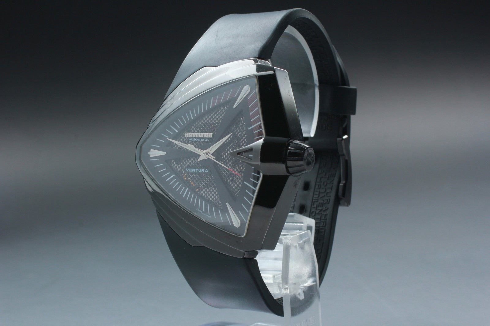 Exc+5*Box HAMILTON Ventura XXL Elvis Presley Automatic Black Men's Watch 46mm JP