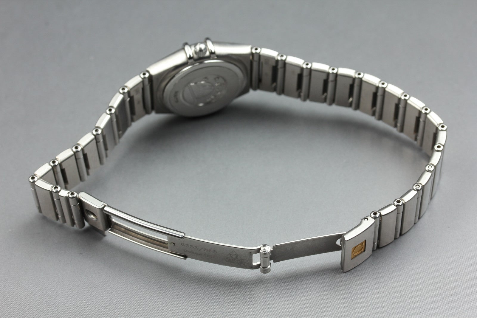 New Batt Vintage OMEGA Constellation Cal.1456 Quartz Silver Womens Watch 22mm JP