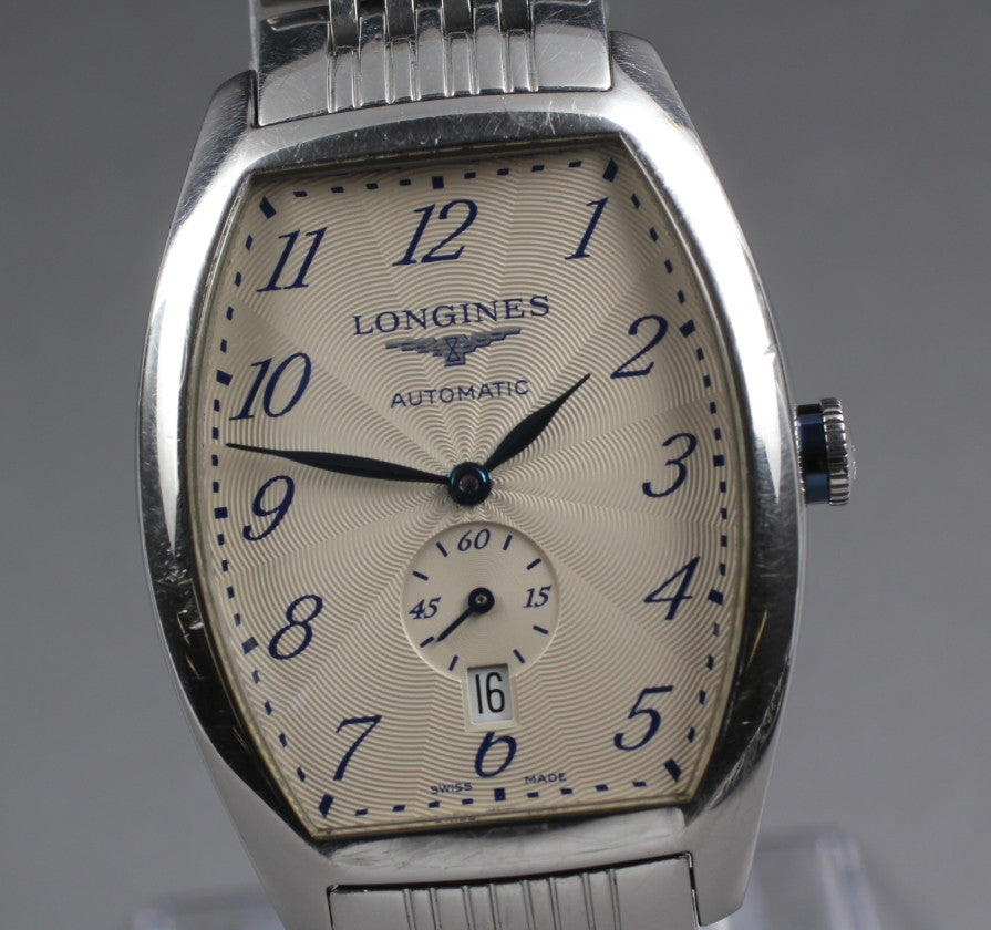 [Exc+5] LONGINES Evidenza L2.642.4  Date Silver 33mm Automatic Men's Watch JAPAN