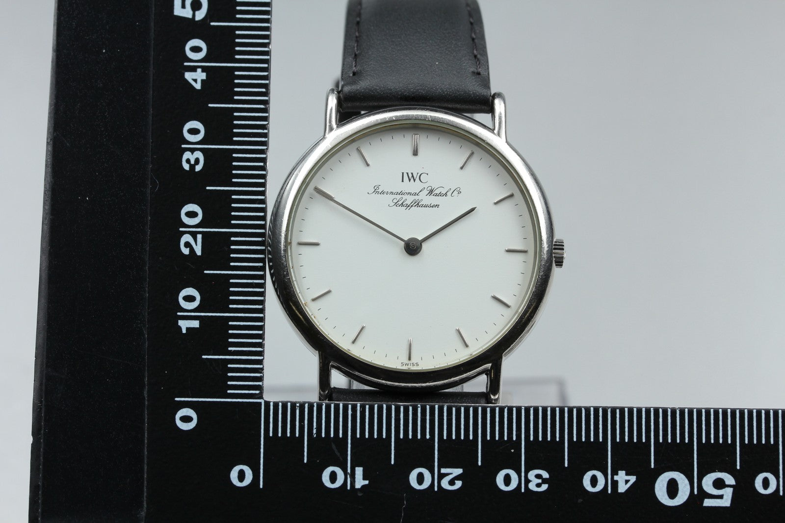 [Overhauled] IWC Portofino 3331 Cal.22105 33mm White Black Quartz Men's Watch
