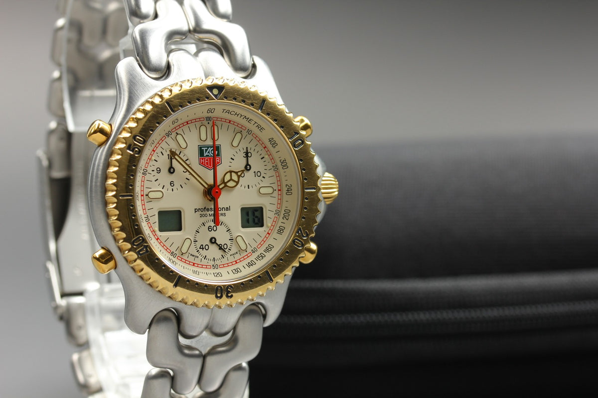 TAG Heuer SEL CG1123-0 Chronograph Ayrton Senna Quartz Men's Watch 39mm JAPAN