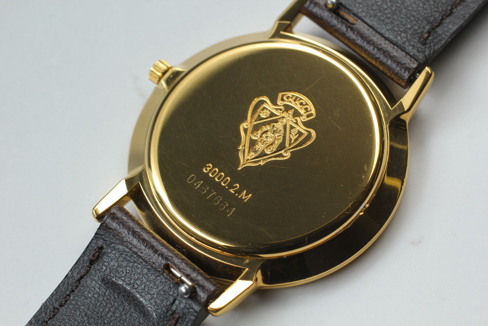 New Battery [Exc+5] Gucci 3000.2.M Small Second Vintage Men's Quartz Watch JAPAN