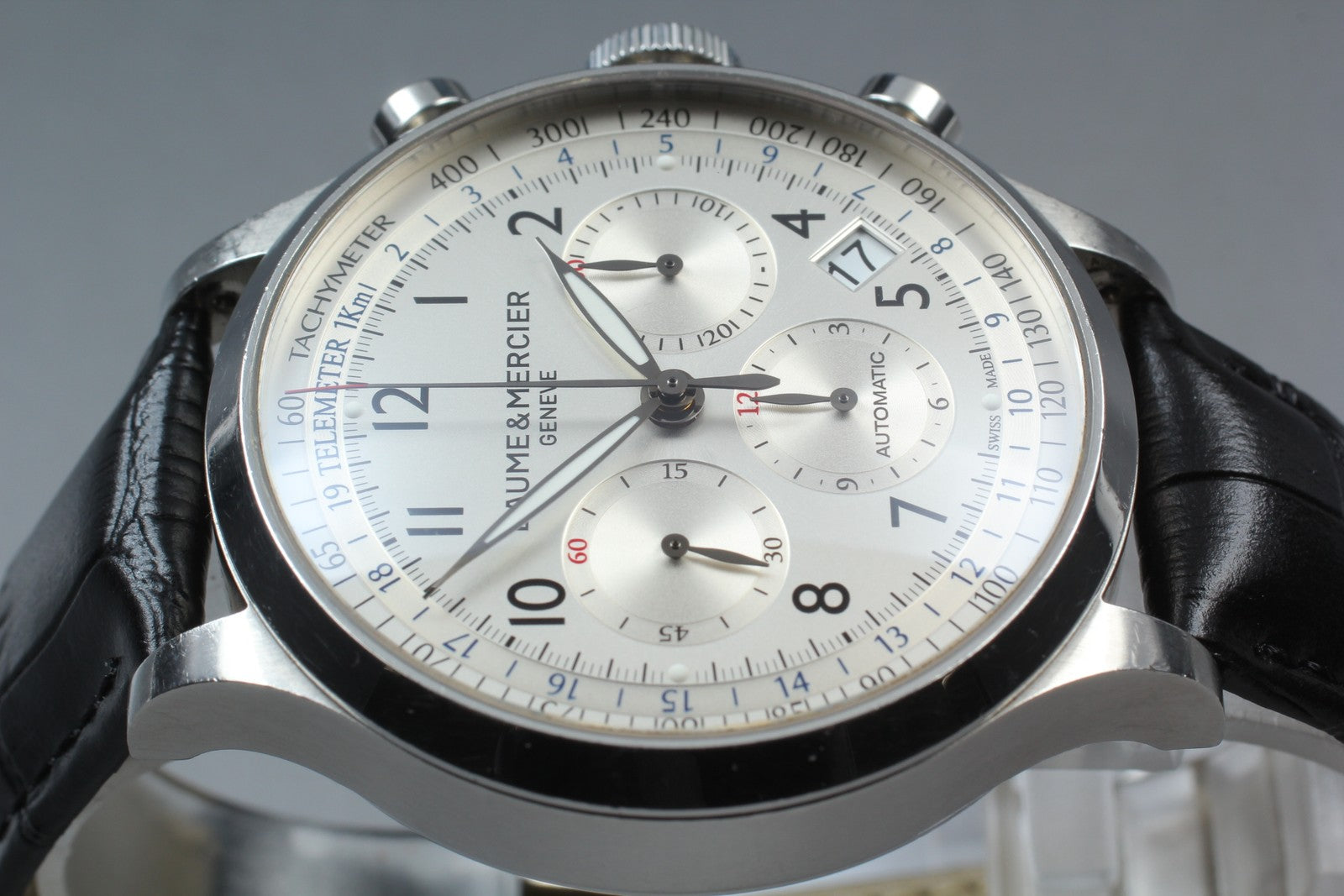 BAUME＆MERCIER Capeland 65716 Automatic Chronograph Date Men's Watch 44mm Exc+5